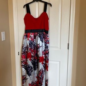Nice red flowery dress
